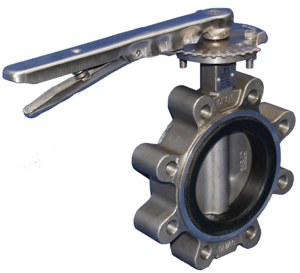 STAINLESS STEEL LUGGED EPDM LEVER TABLE E BUTTERFLY VALVE