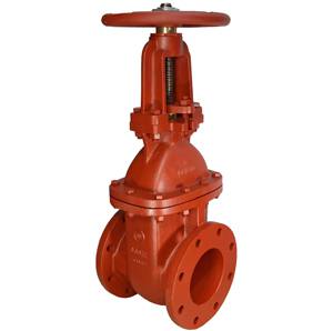 CAST IRON RISING STEM WEDGED GATE VALVE FLANGED TABLE E