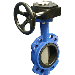 CAST IRON WAFER EPDM GEAR TABLE D/E & ANSI 150 BUTTERFLY VALVE