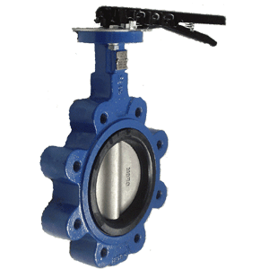 CAST IRON LUGGED EPDM LEVER TABLE E BUTTERFLY VALVE